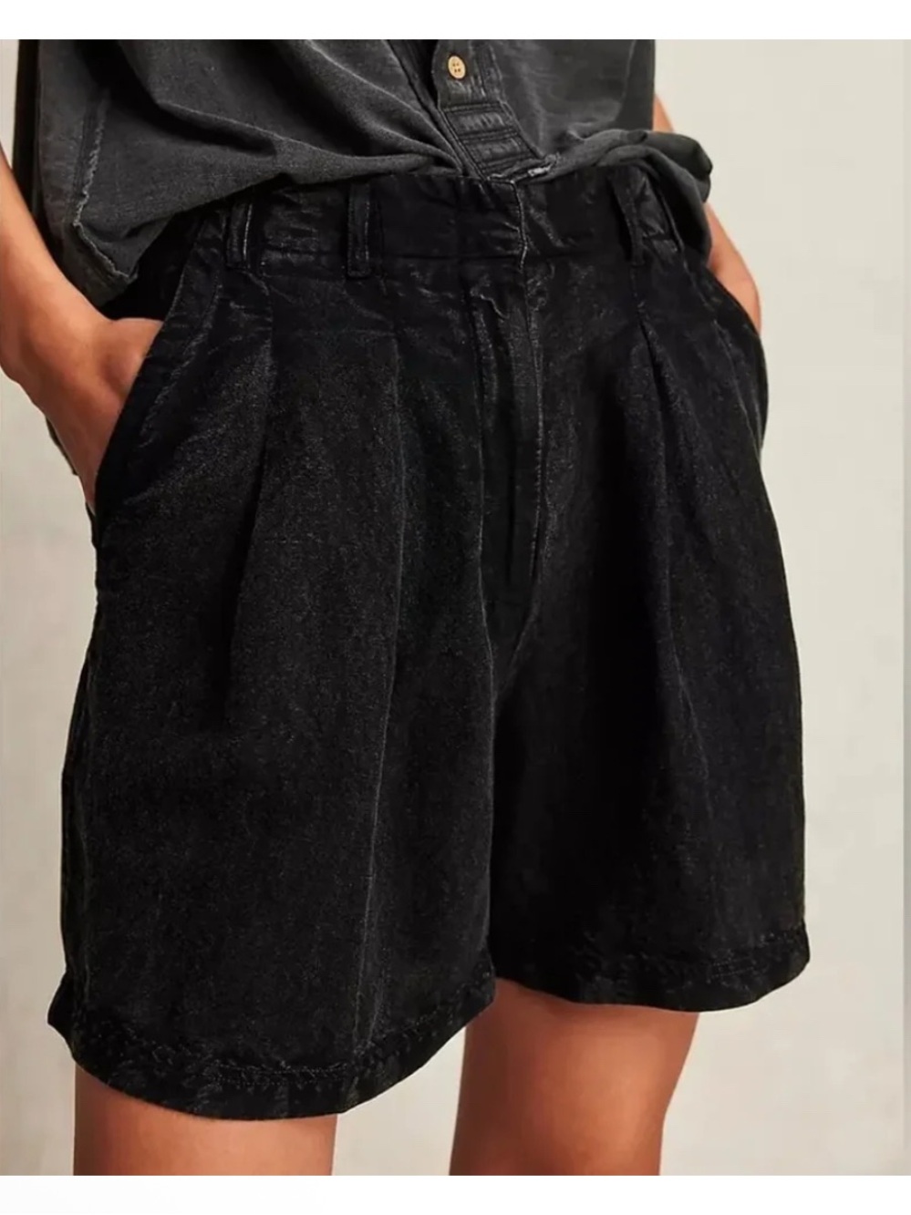 Free People Callla Linen Trouser Shorts 2